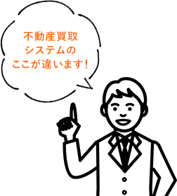 不動産買取システムのここが違います！